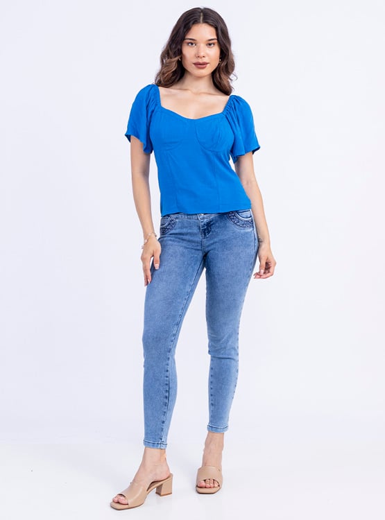 JEAN SKINNY MUJER SODA BLUES HIDAYA - 1