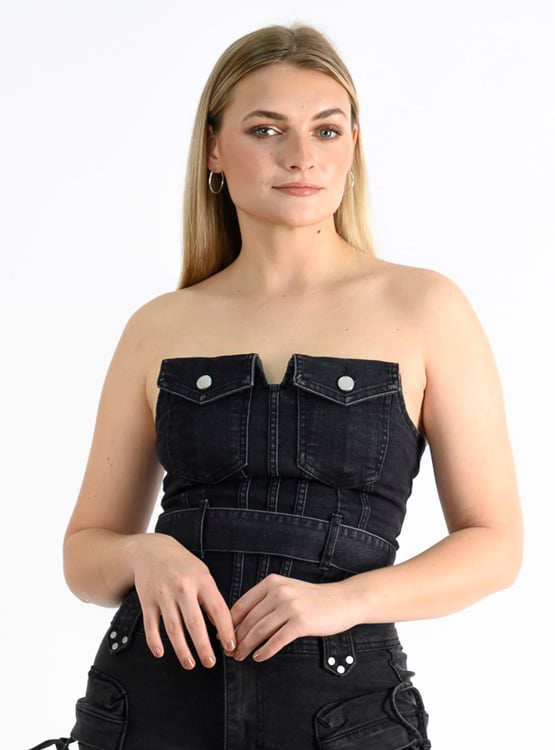 POLO SIN MANGAS MUJER BLACKOUT NEGRO JNN-1642 - 3