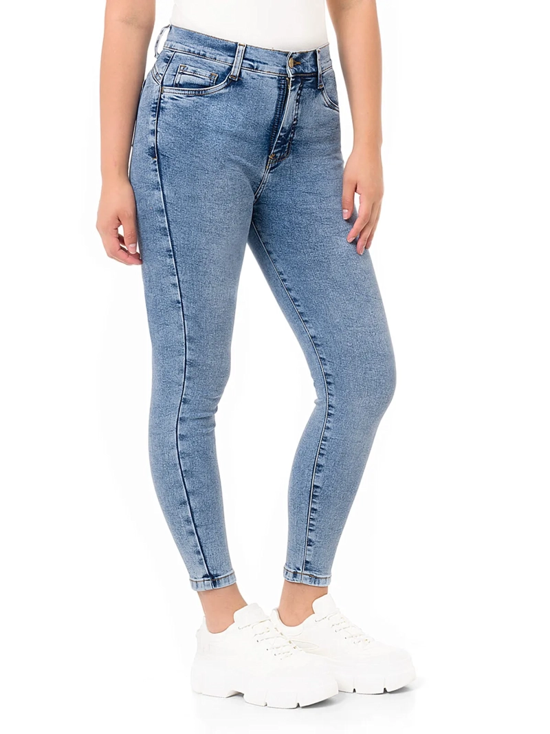 JEAN SKINNY MUJER PIONIER NURY CELESTE CLARO - 3