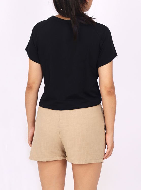 SHORT RECTO MUJER KAYRA POBLET PERFECT FIT BEIGE BOLSILLO KF00205 - 3