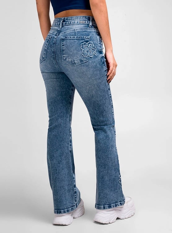 JEAN FLARE MUJER SQUEEZE ALGODÓN URZULA - 2