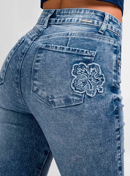 JEAN FLARE MUJER SQUEEZE ALGODÓN URZULA - 3