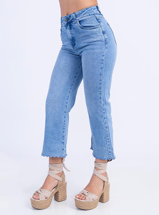 JEANS ALGODÓN FLARE MUJER SODA BLUES ARMERY - 2