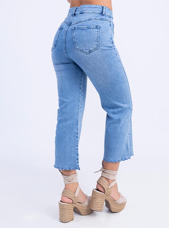JEANS ALGODÓN FLARE MUJER SODA BLUES ARMERY - 4