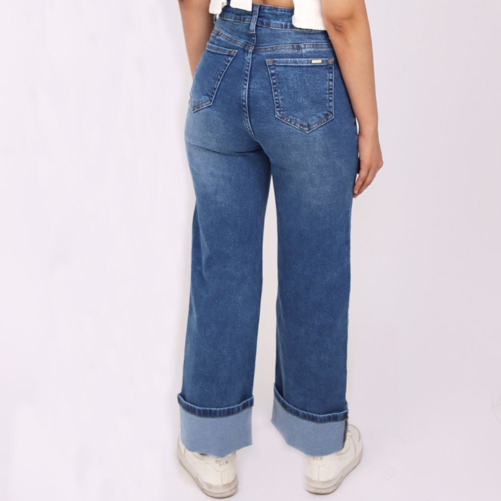 JEAN STRAIGHT MUJER KAYRA POBLET PERFECT FIT ALGODÓN - 3