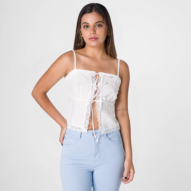 BLUSA MUJER SQUEEZE IVORY ANAISA - 1