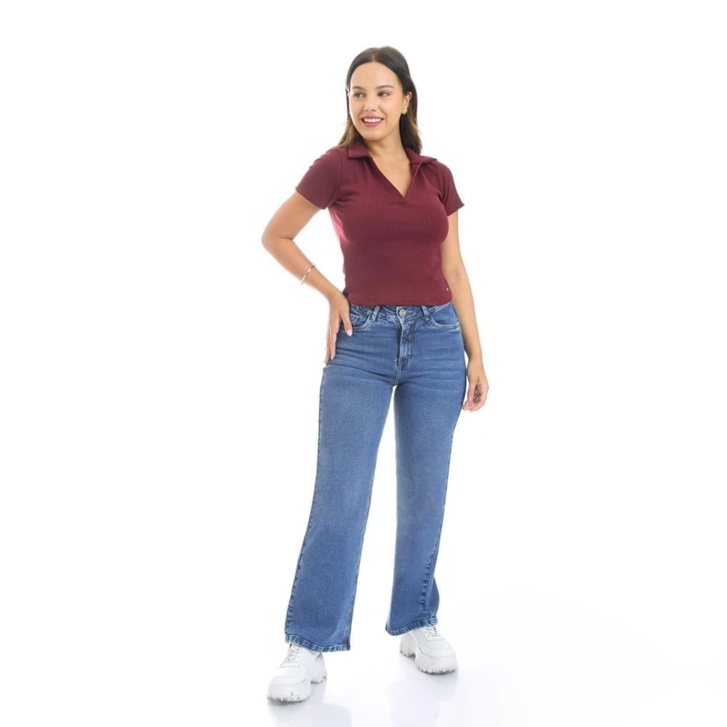 POLO ALGODÓN MUJER METAL JEANS CAMISERO SAMI - 4