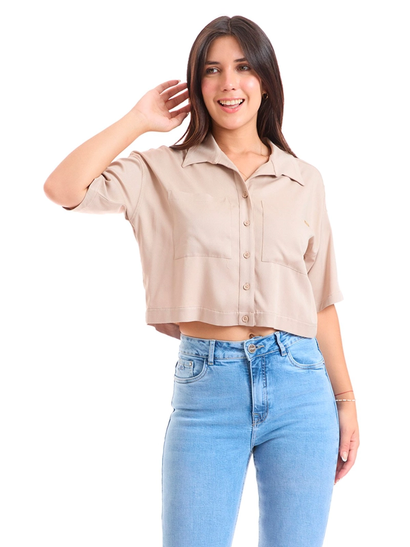 BLUSA MANGA 3/4 MUJER METAL JEANS BLENDA - 1