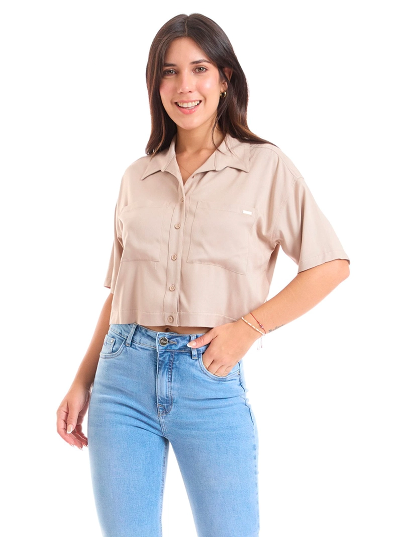 BLUSA MANGA 3/4 MUJER METAL JEANS BLENDA - 2