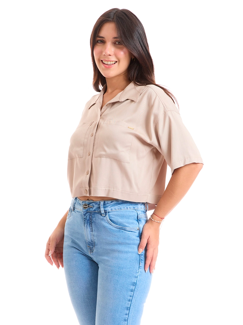 BLUSA MANGA 3/4 MUJER METAL JEANS BLENDA - 3