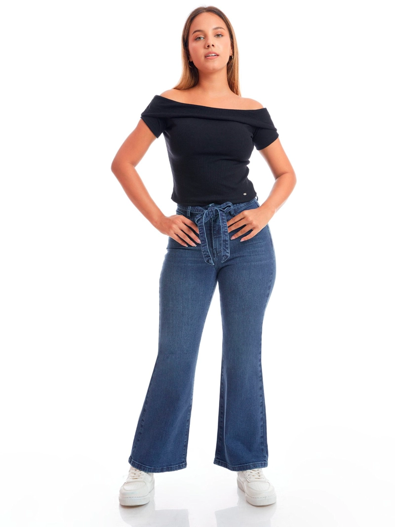 JEAN FLARE MUJER METAL JEANS ALGODÓN ZUCA ZUCA II - 1