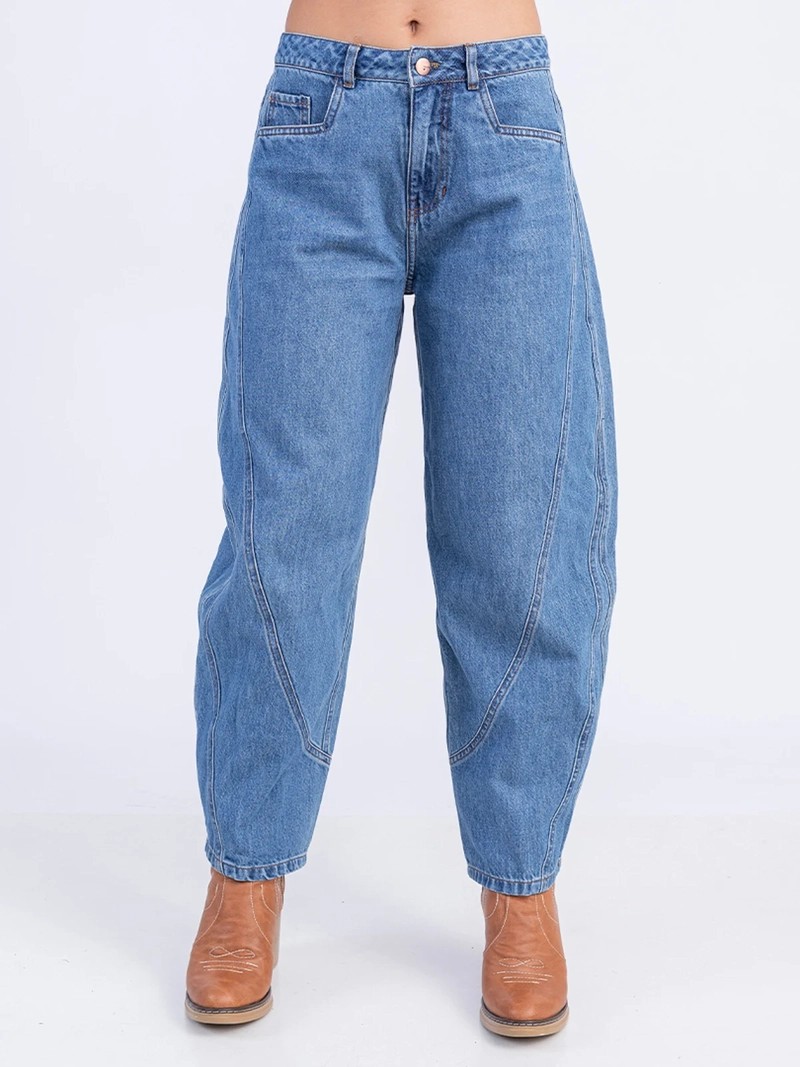 JEANS ALGODÓN CROPPED MUJER SODA BLUES BARBARY - 2