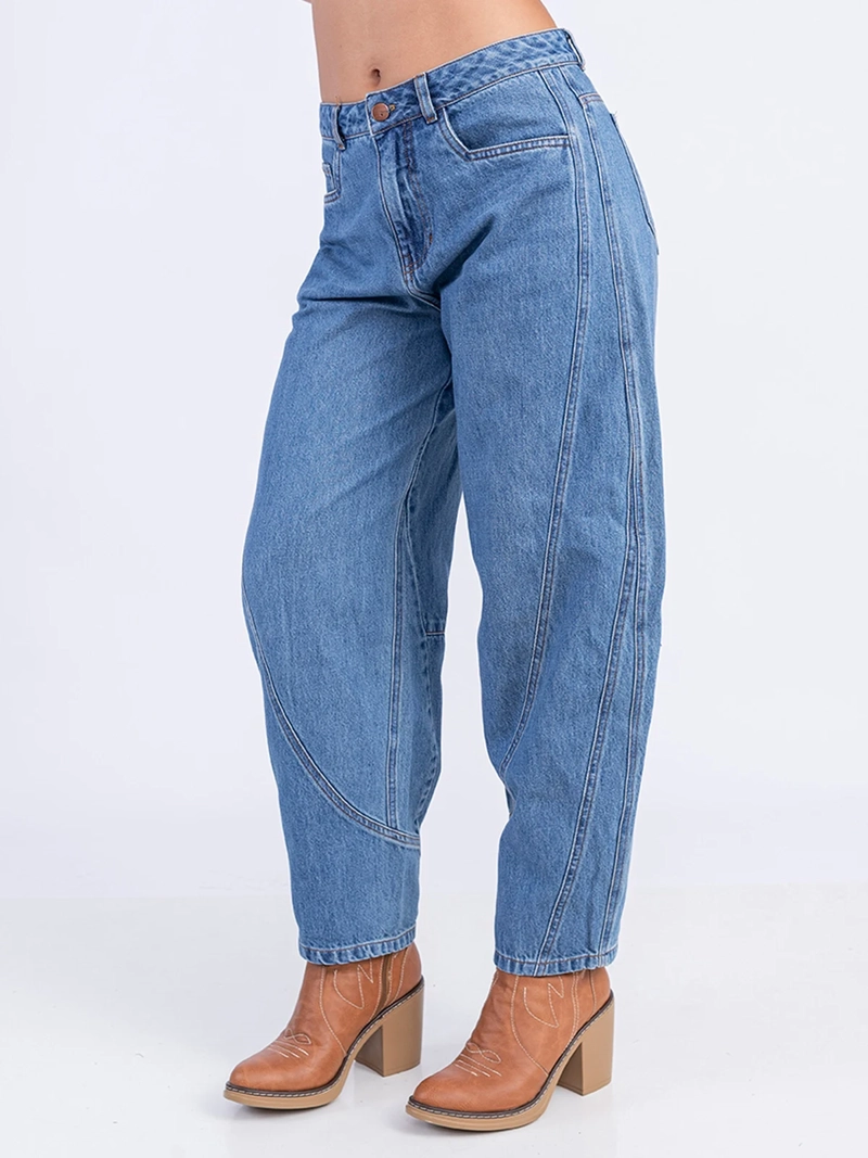 JEANS ALGODÓN CROPPED MUJER SODA BLUES BARBARY - 3
