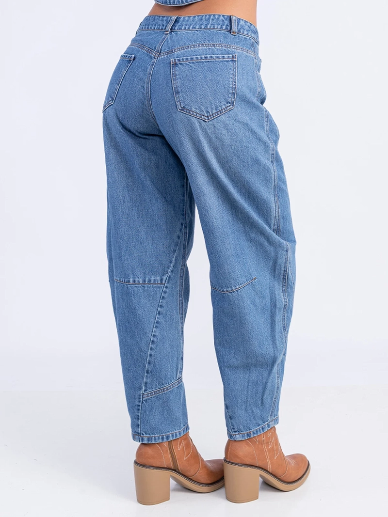 JEANS ALGODÓN CROPPED MUJER SODA BLUES BARBARY - 4