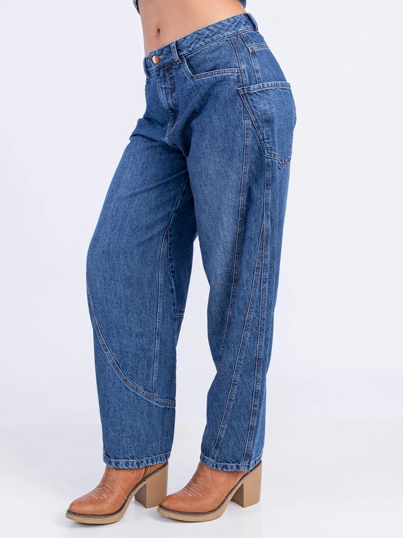 JEANS ALGODÓN CROPPED MUJER SODA BLUES BARBARY - 3