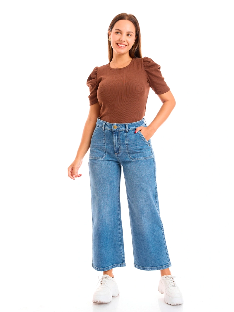 JEAN CULOTTE MUJER METAL JEANS ALGODÓN KIM - 1