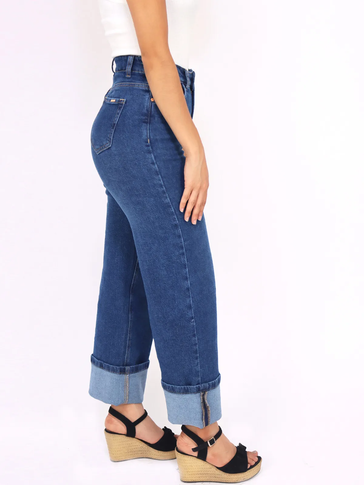JEAN STRAIGHT MUJER KAYRA POBLET PERFECT FIT ALGODÓN - 2