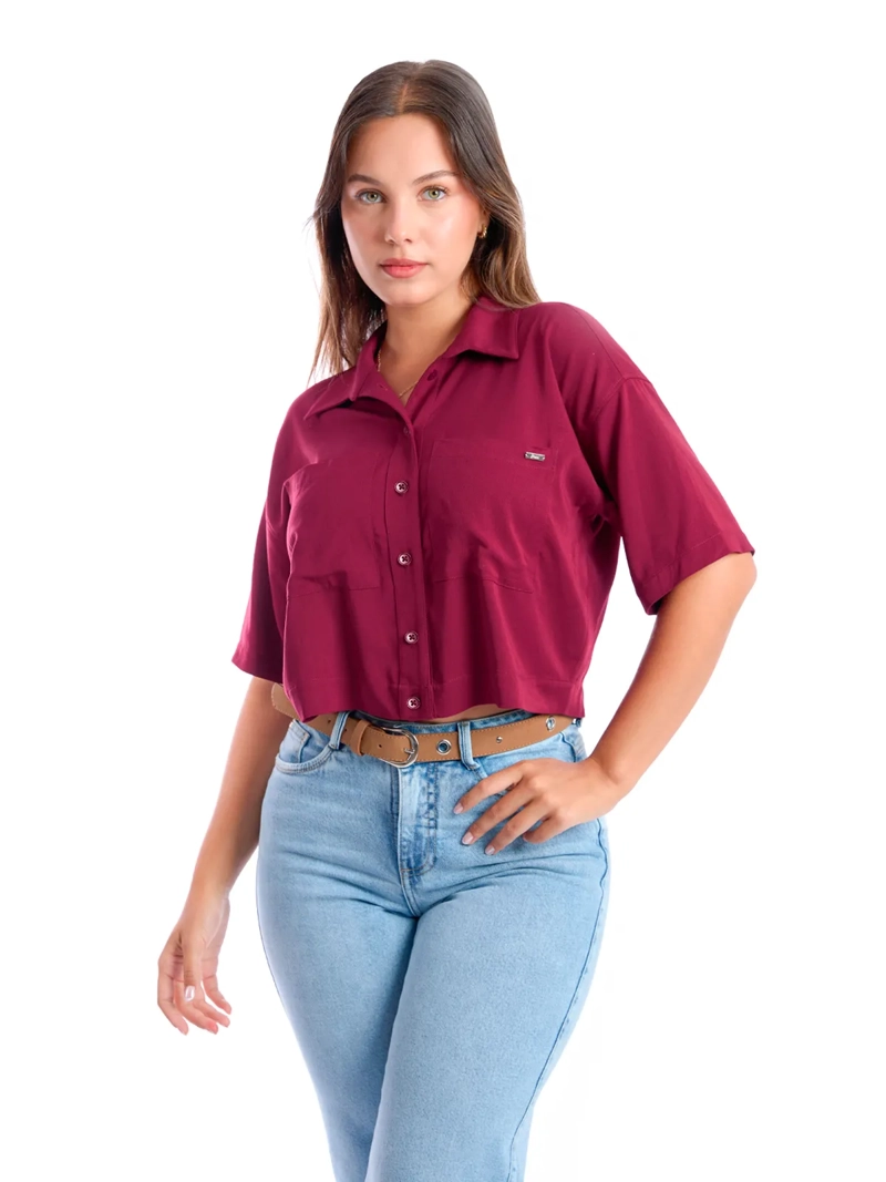 BLUSA MANGA 3/4 MUJER METAL JEANS BLENDA - 2