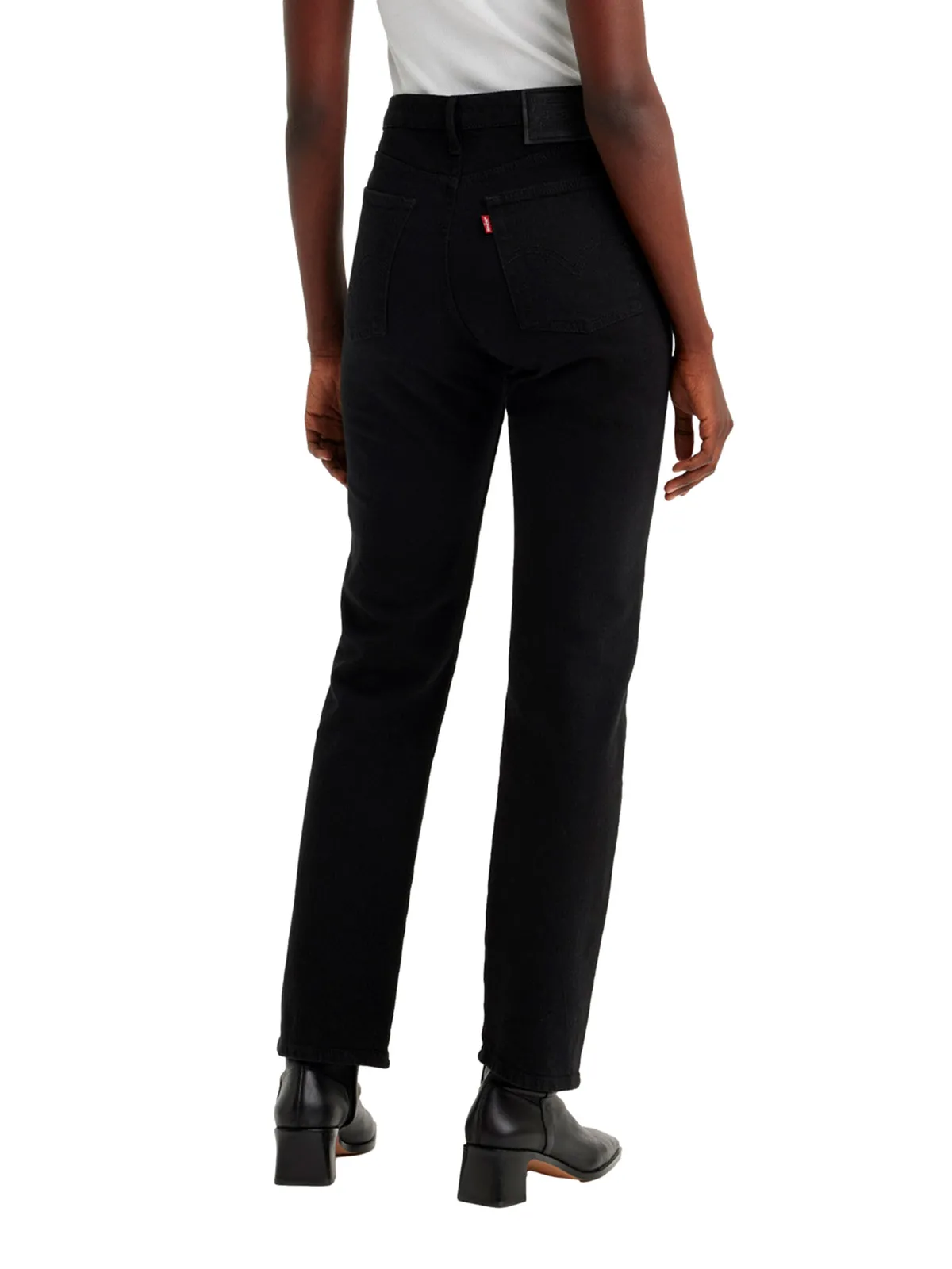 JEANS ALGODÓN RECTO STRAIGHT MUJER LEVI'S NEGRO WEDGIE - 4