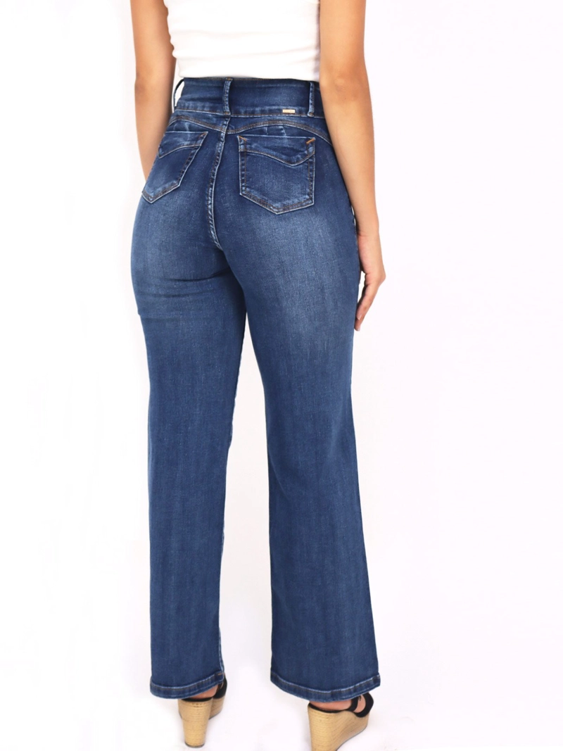JEANS STRAIGHT MUJER KAYRA POBLET PERFECT FIT ANALISE - 3