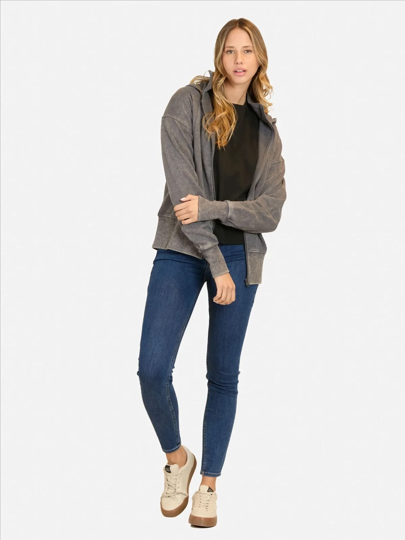 CASACA MANGA LARGA ALGODÓN MUJER MAUI AND SONS 5O258 FULL ZIPPER - 1