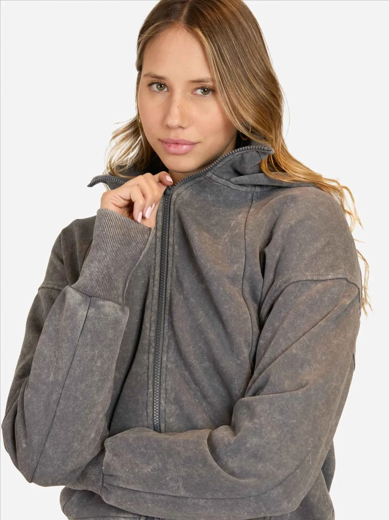 CASACA MANGA LARGA ALGODÓN MUJER MAUI AND SONS 5O258 FULL ZIPPER - 4