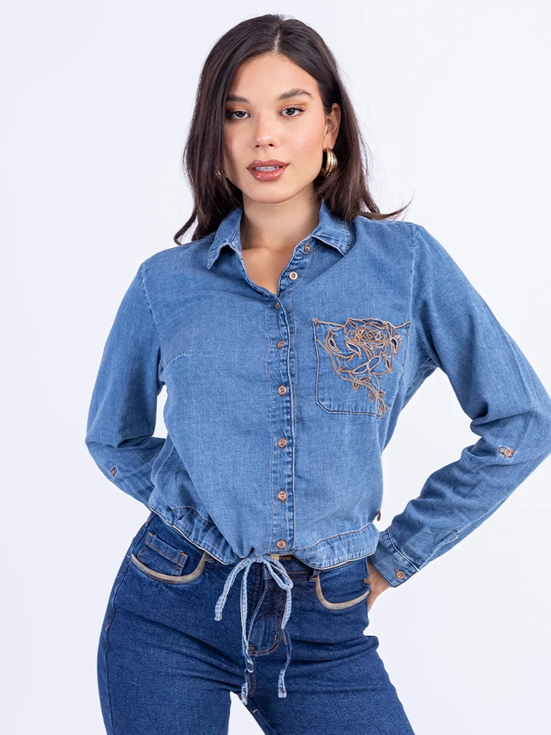 BLUSA ALGODÓN MUJER SODA BLUES KAZZUT - 2