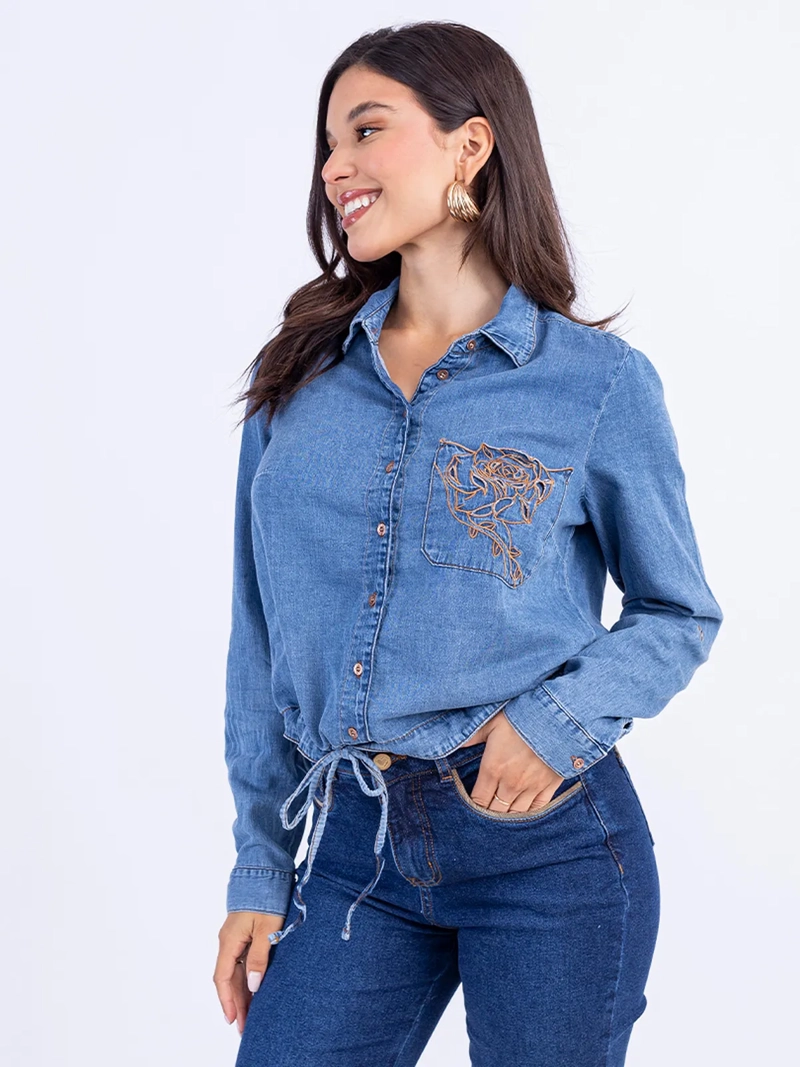 BLUSA ALGODÓN MUJER SODA BLUES KAZZUT - 3