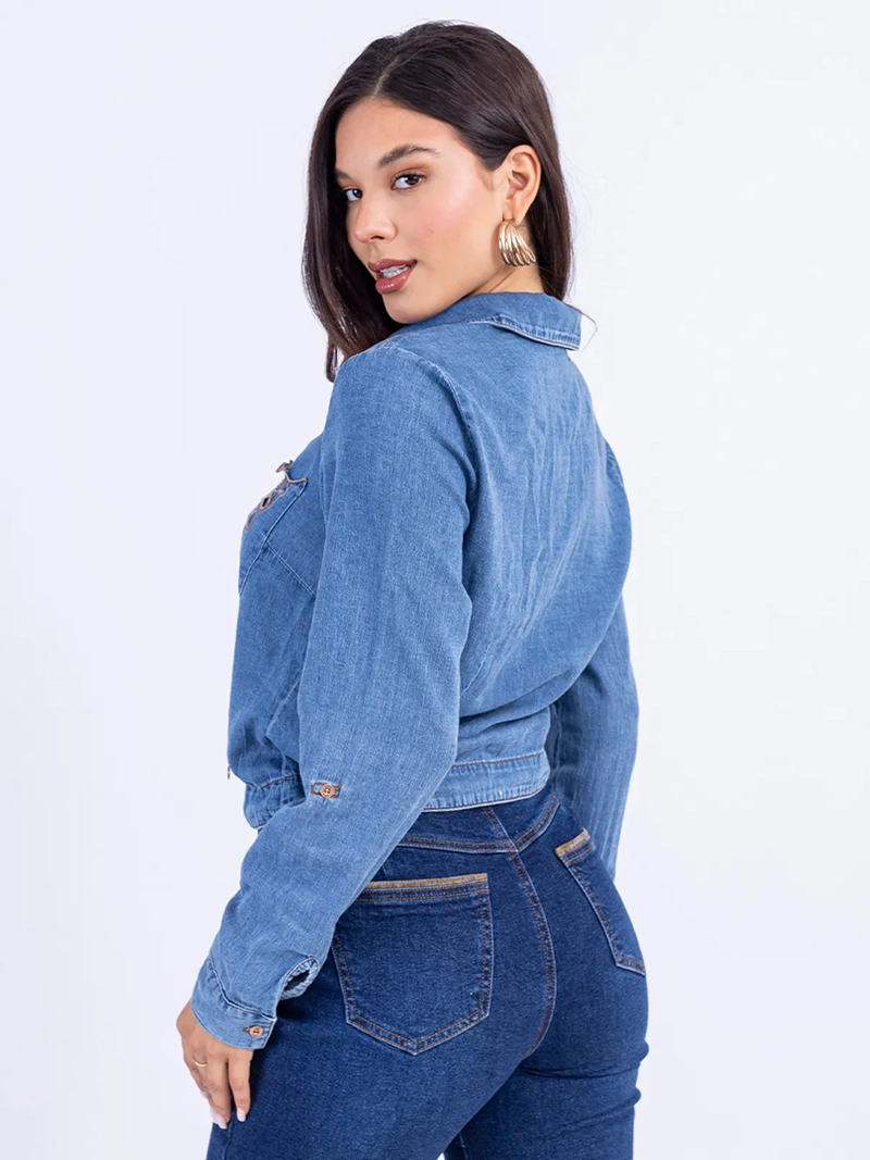 BLUSA ALGODÓN MUJER SODA BLUES KAZZUT - 4