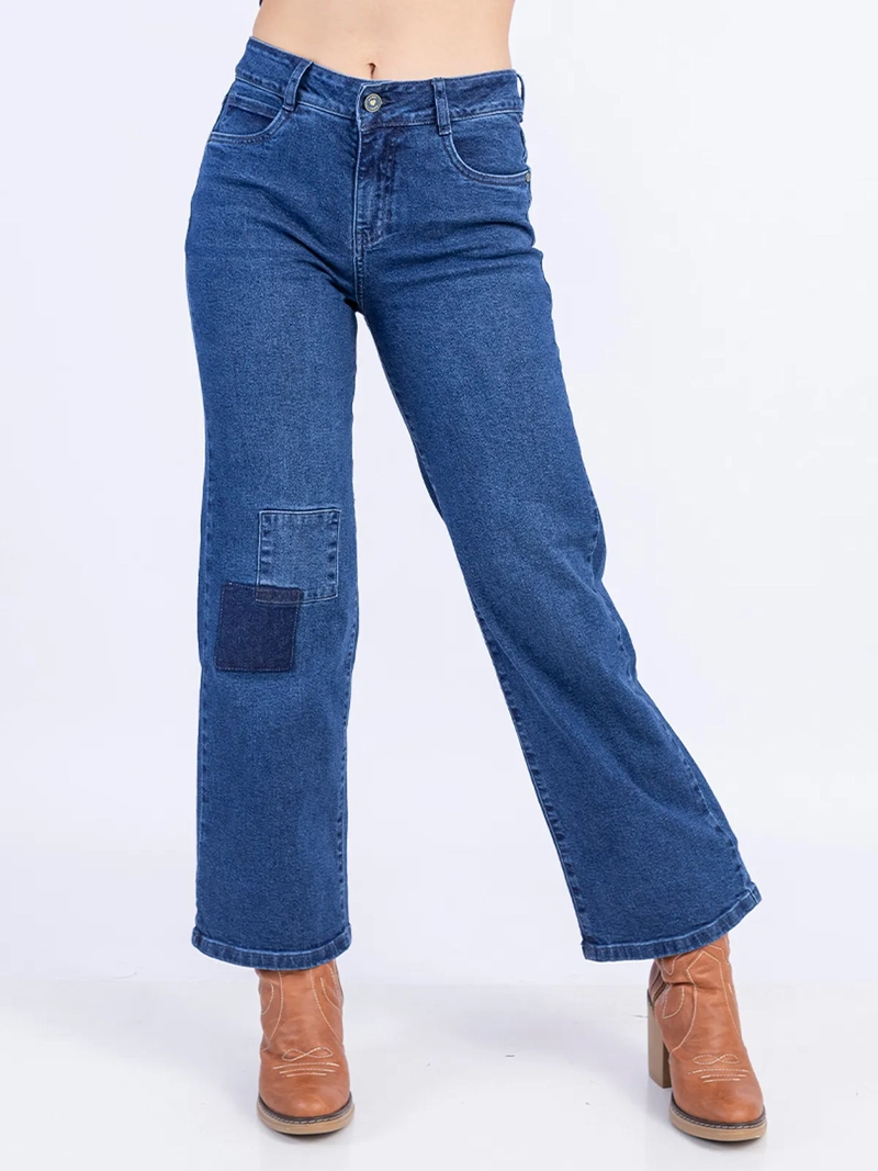 JEANS ALGODÓN WIDELEG MUJER SODA BLUES KARL - 2