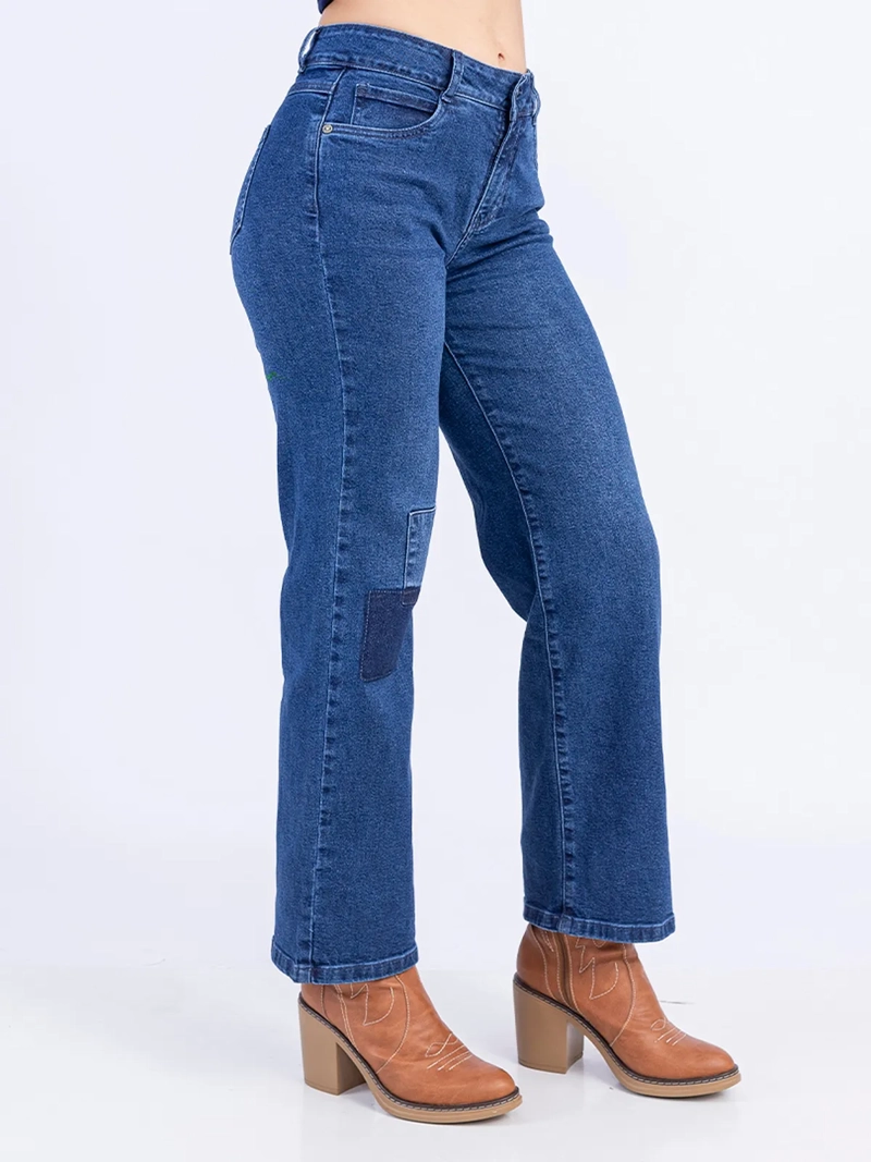 JEANS ALGODÓN WIDELEG MUJER SODA BLUES KARL - 3