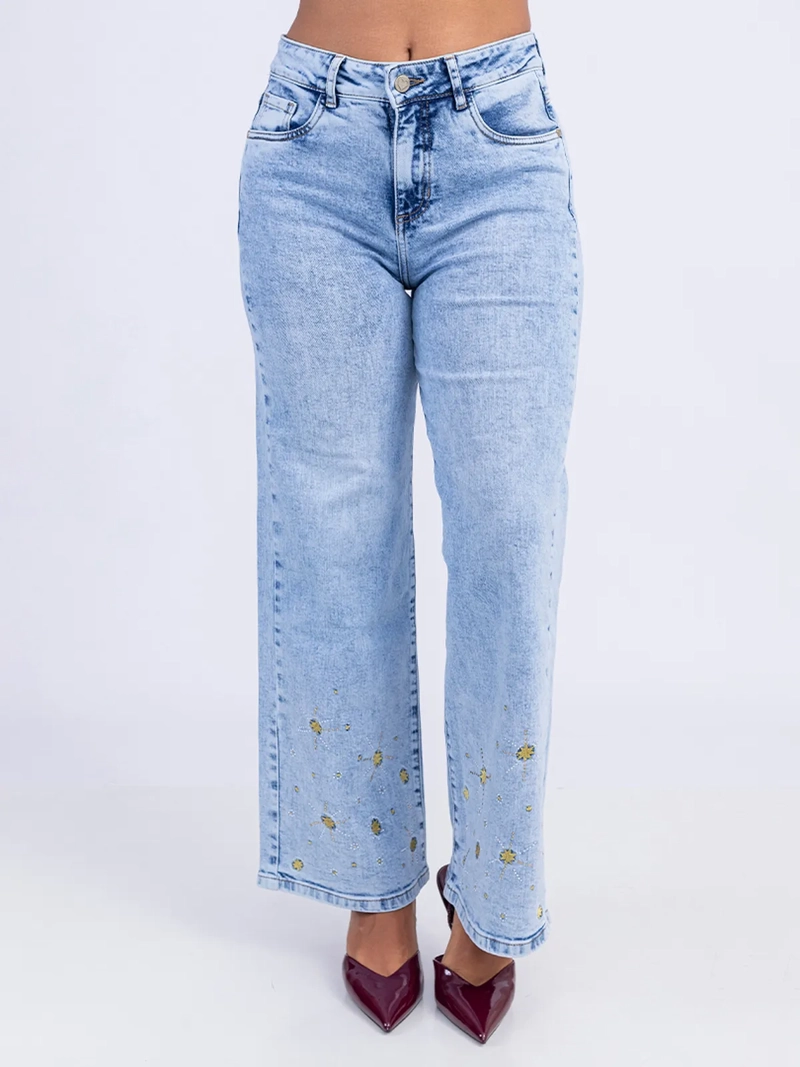 JEANS ALGODÓN WIDELEG MUJER SODA BLUES MERRYNA - 2