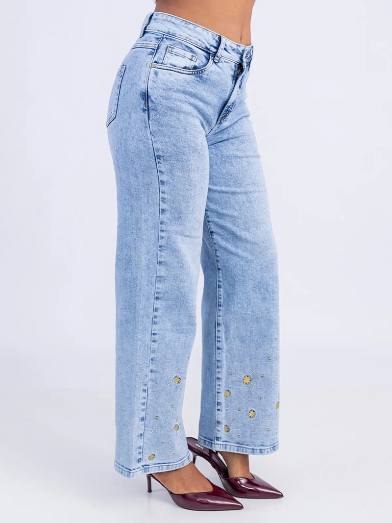 JEANS ALGODÓN WIDELEG MUJER SODA BLUES MERRYNA - 3