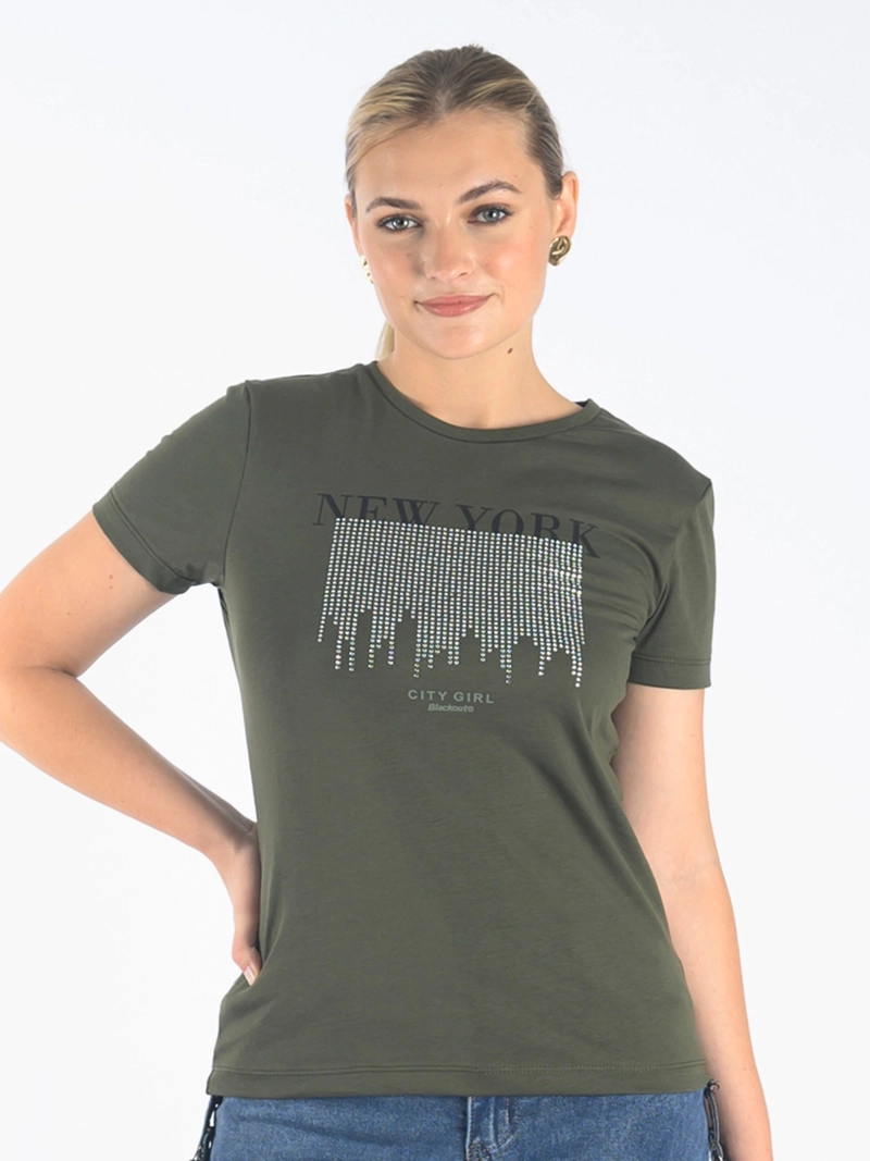 POLO MANGA CORTA ALGODÓN MUJER BLACKOUT CITY GIRL - 1