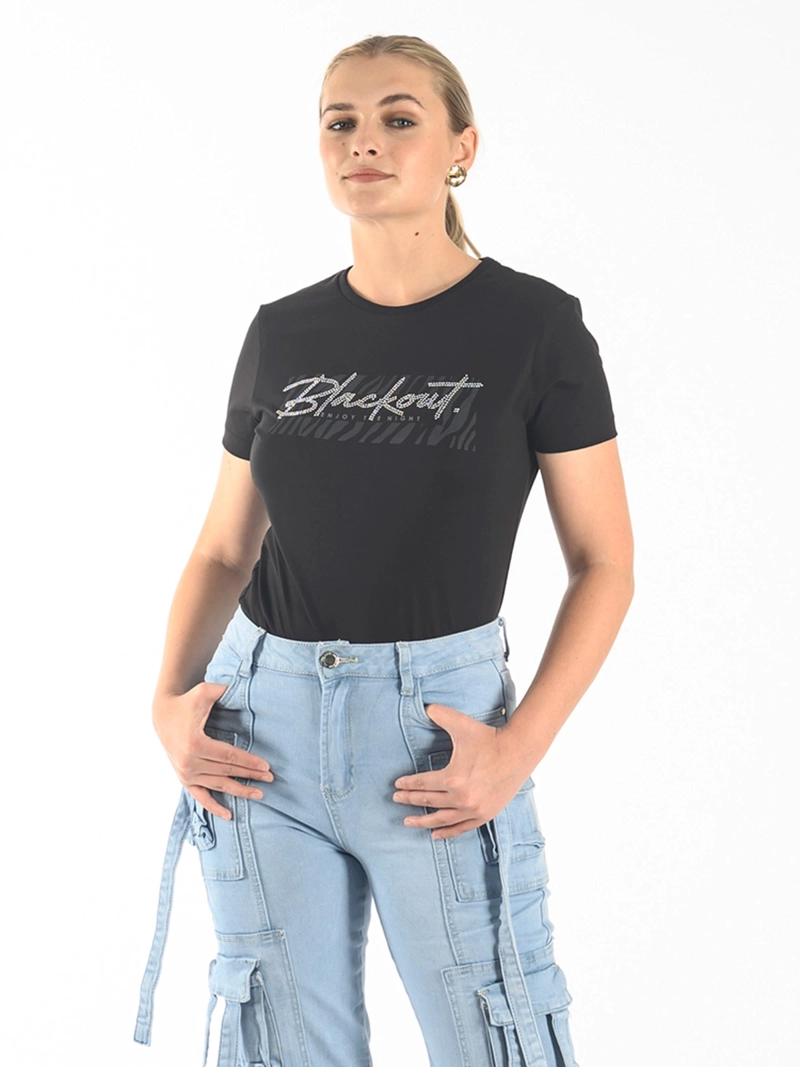 POLO MANGA CORTA ALGODÓN MUJER BLACKOUT KIMI - 1