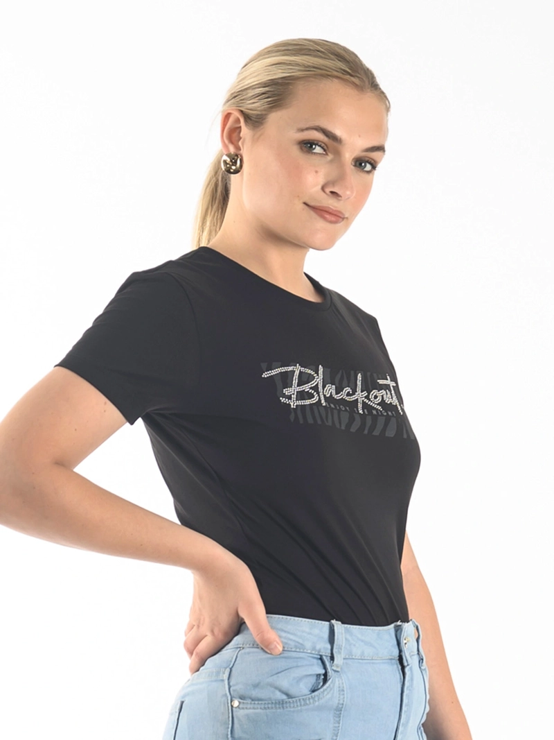 POLO MANGA CORTA ALGODÓN MUJER BLACKOUT KIMI - 3