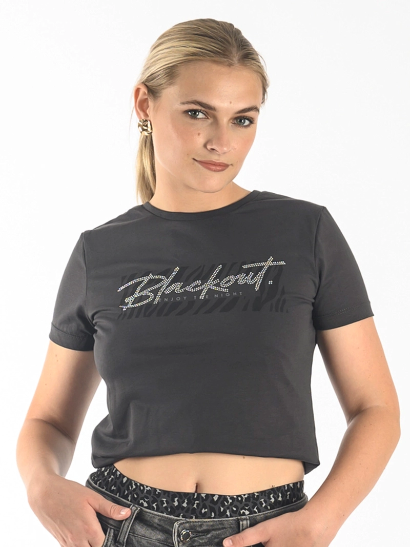POLO MANGA CORTA ALGODÓN MUJER BLACKOUT KIMI - 1