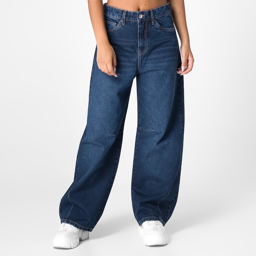 JEANS ALGODÓN MUJER SQUEEZE AZUL BALLON CHANI - 1