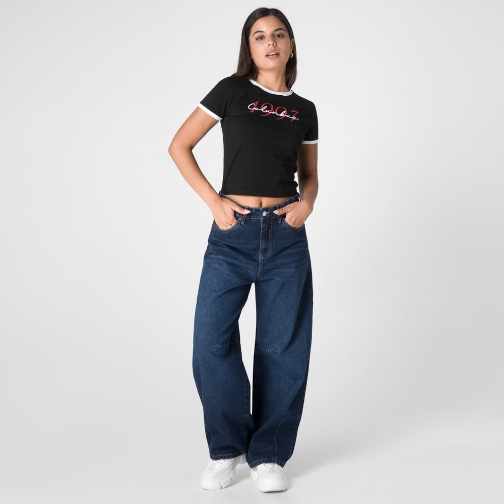 JEANS ALGODÓN MUJER SQUEEZE AZUL BALLON CHANI - 2