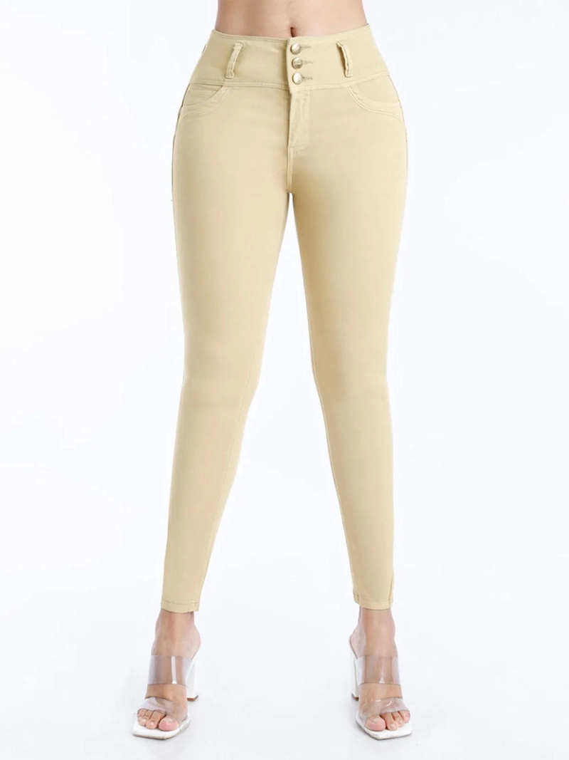 PANTALÓN CASUAL SKINNY MUJER KANSAS ALGODÓN BOOM O11432 - 1