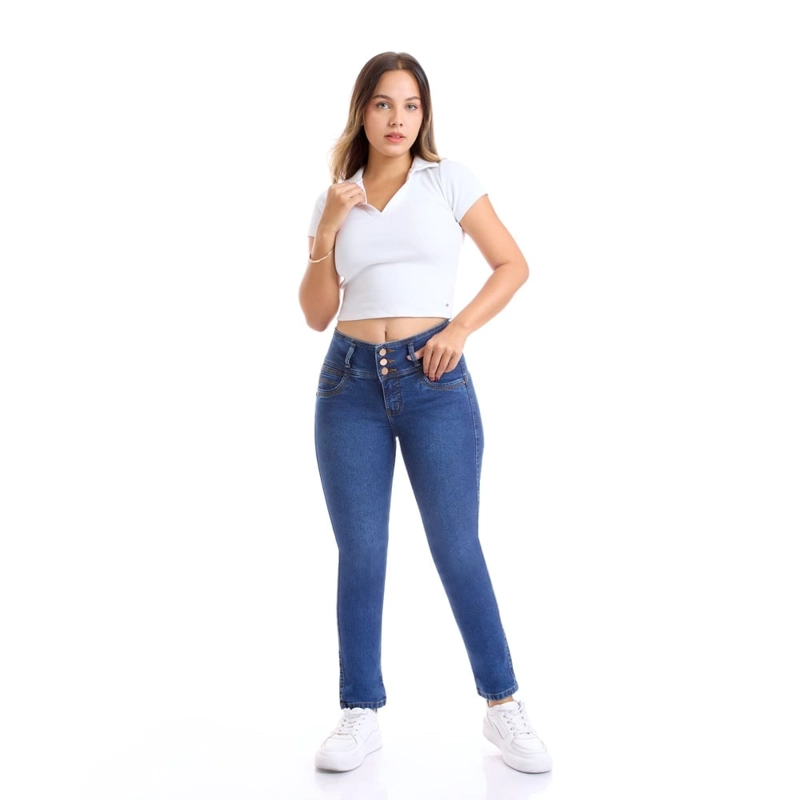JEAN SEMIPITILLO MUJER METAL JEANS RUTH - 2