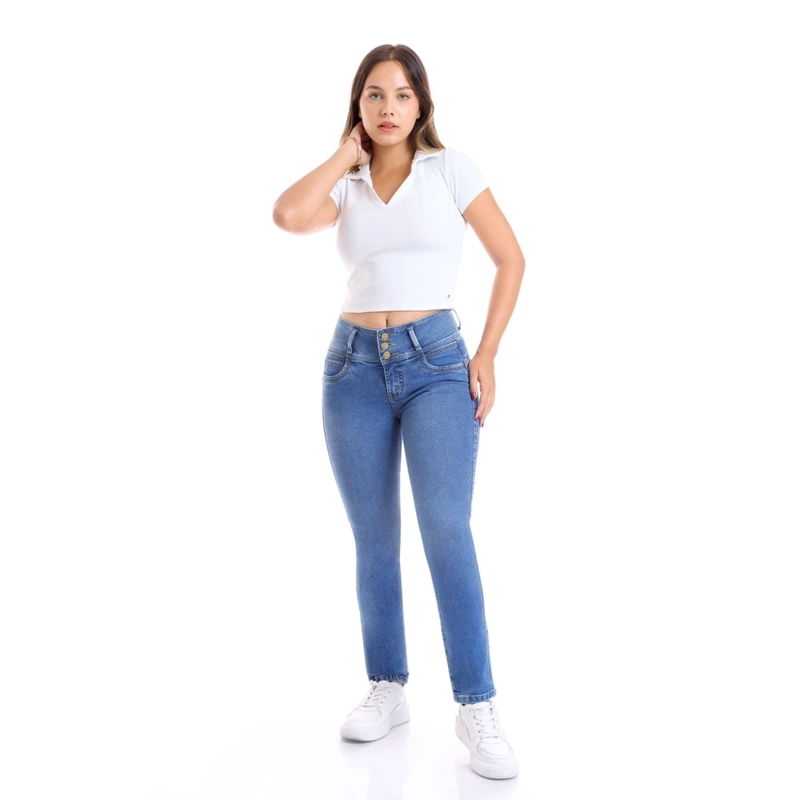 JEAN SEMIPITILLO MUJER METAL JEANS RUTH - 2