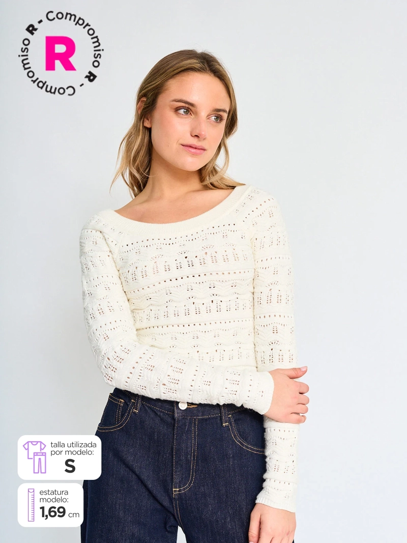 SWEATER MANGA LARGA MUJER INDEX CECALA