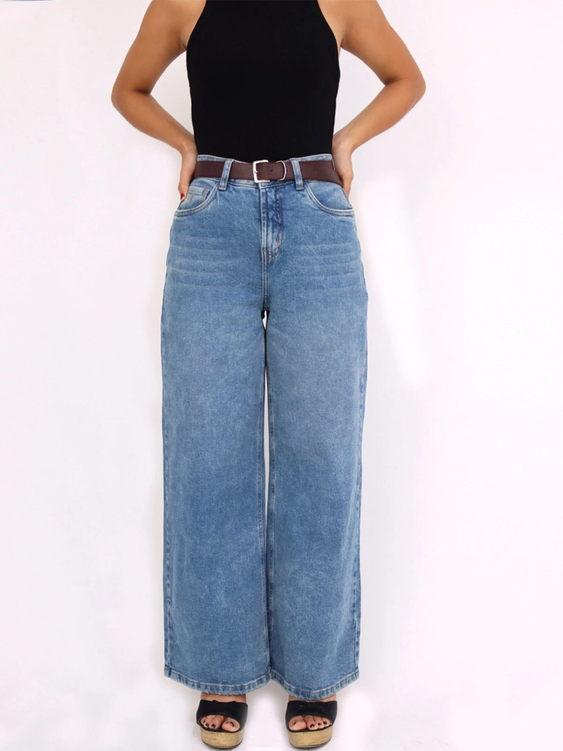 JEANS CULOTTE MUJER KAYRA POBLET COMFY - 1