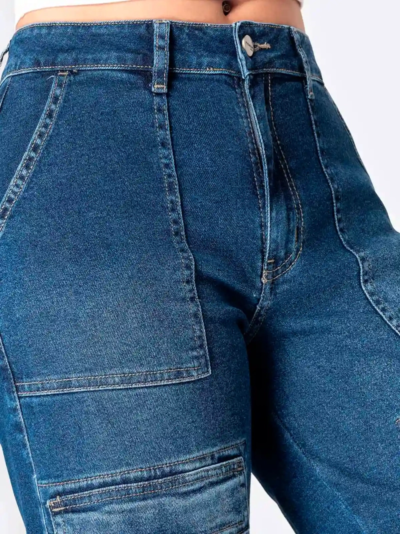 JEANS ALGODÓN RECTO MUJER PIONIER KILANE - 4