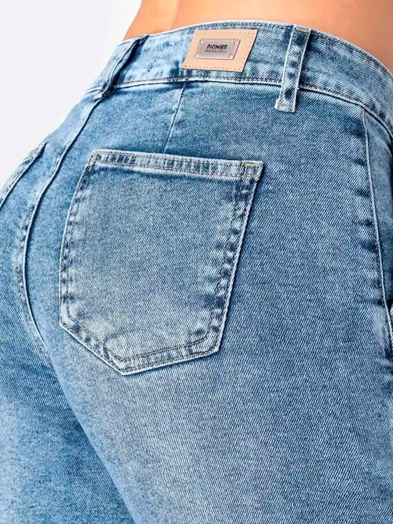 JEANS ALGODÓN RECTO MUJER PIONIER KILANE - 5
