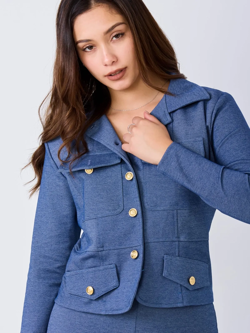 BLAZER MANGA LARGA ALGODÓN MUJER ALEJANDRA BAIGORRIA AITANA - 1