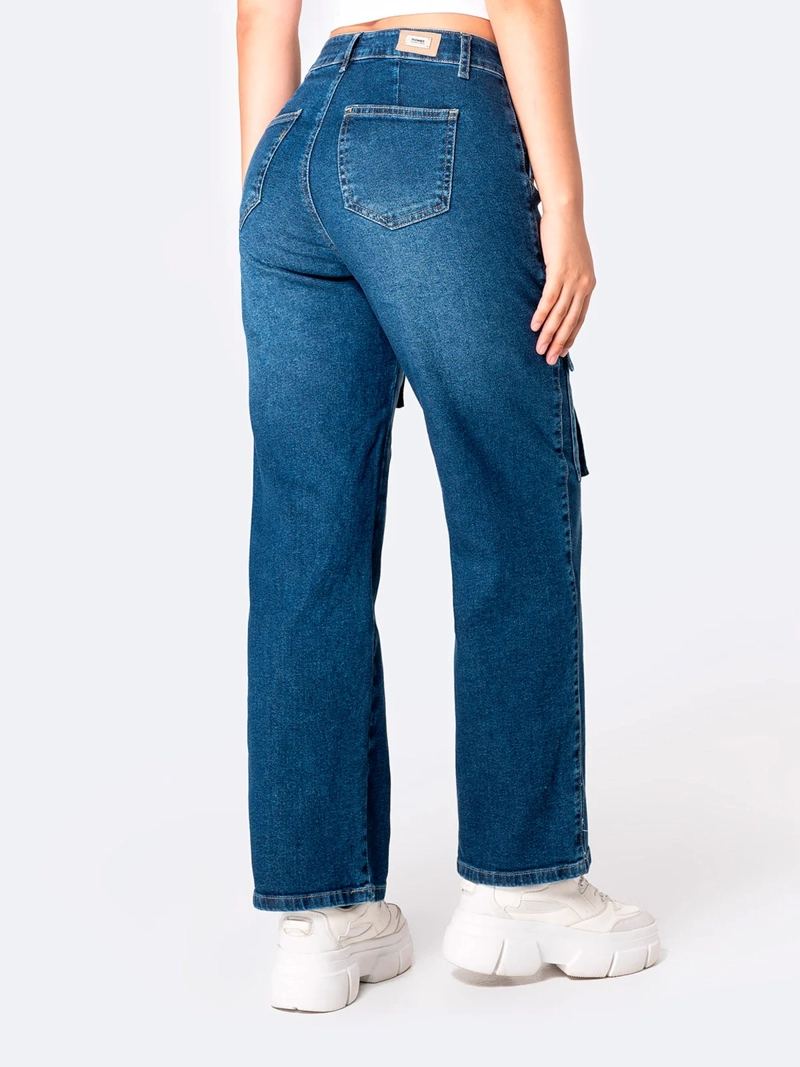 JEANS ALGODÓN RECTO MUJER PIONIER KILANE - 3
