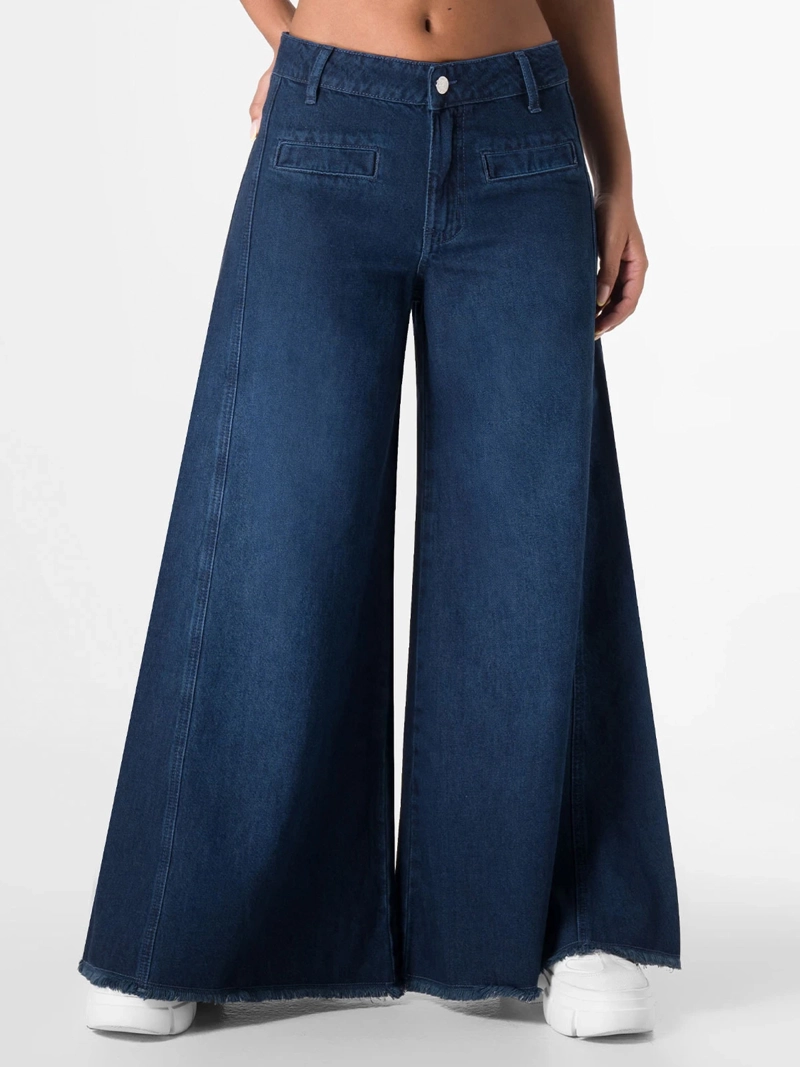 JEANS ALGODÓN WIDELEG MUJER SQUEEZE DENIM ELEPHANT HYBIZA - 2