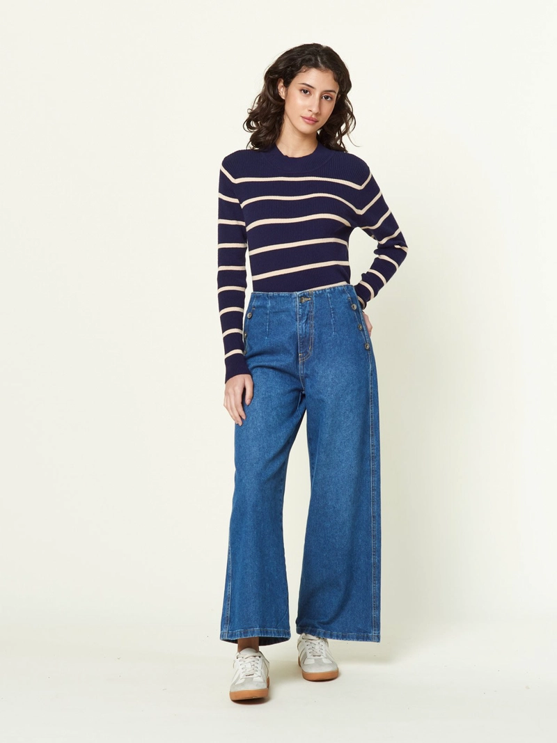 JEAN WIDE LEG OLAYA BTTEXJN003 - 1